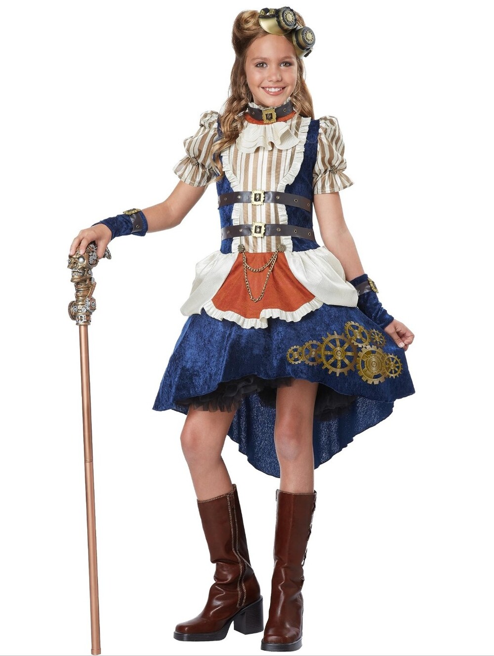 California Costumes Steampunk Halloween Costume Kid Girl Size 8/10